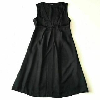 インディヴィ(INDIVI)のインディヴィ　光沢　ワンピース　ドレス　フォーマル　黒　38　レディース(その他ドレス)