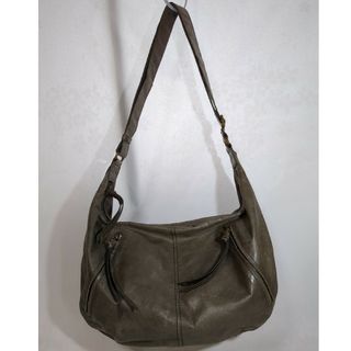 ダコタ Dakota ショルダーバッグ グレージュ～オリーブ系無地 USED良品