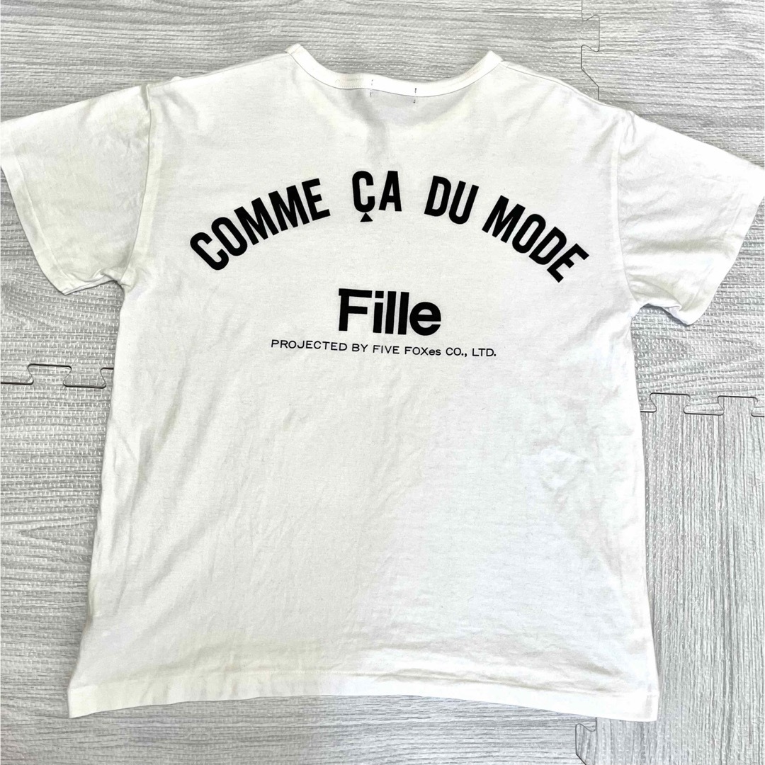 美品 COMME CA du MODE Tシャツ 140cm 子ども レディース レディースのトップス(Tシャツ(半袖/袖なし))の商品写真