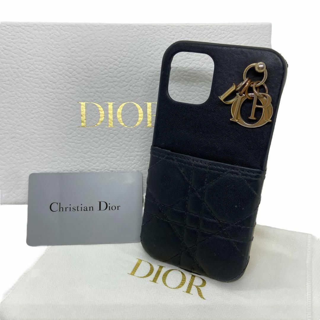 Christian Dior ディオールiPhone12/Proケース ブラック Christian Dior ディオールiPhone12/Proケース ブラック