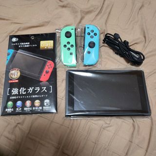 ニンテンドースイッチ(Nintendo Switch)のSwitch バッテリー強化版カスタム Joy-Conあつまれどうぶつの森(家庭用ゲーム機本体)