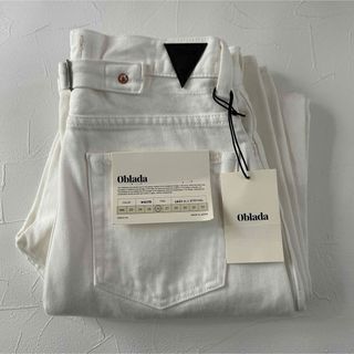 M.U × OBLADA 1938 WHITE DENIM PANTS 26(デニム/ジーンズ)