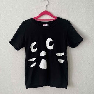 ネネット(Ne-net)のにゃー☆Né-net☆Tシャツ☆2☆ブラック(Tシャツ(半袖/袖なし))