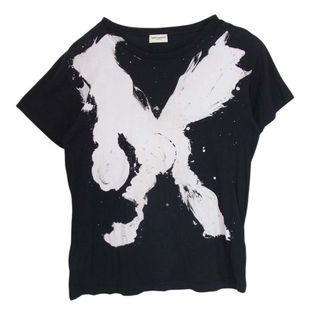 Saint Laurent - SAINT LAURENT サンローラン Ｔシャツ 377670 Y2JT1 Mr X 半袖 Tシャツ カットソー ブラック系 S【中古】