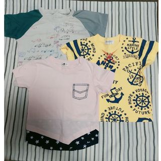 90cm　男の子半袖Tシャツ3枚セット/まとめ売り(Tシャツ/カットソー)