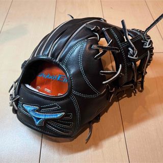 ミズノ(MIZUNO)のミズノ グローバルエリート 一般軟式 グローブ 極美品 ダイバーシティブルー(グローブ)