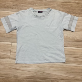 lovetoxic - ラブトキシック　衿スリットロゴ半袖Tシャツ　S 140