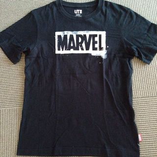 ユニクロ(UNIQLO)のメンズ半袖Tシャツ　S　ブラック(Tシャツ/カットソー(半袖/袖なし))