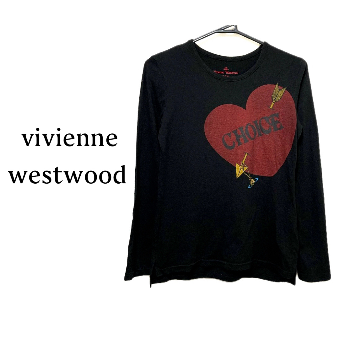Vivienne Westwood(ヴィヴィアンウエストウッド)のヴィヴィアンウエストウッド  CHOICE heart オーブ 長袖 カットソー レディースのトップス(カットソー(長袖/七分))の商品写真