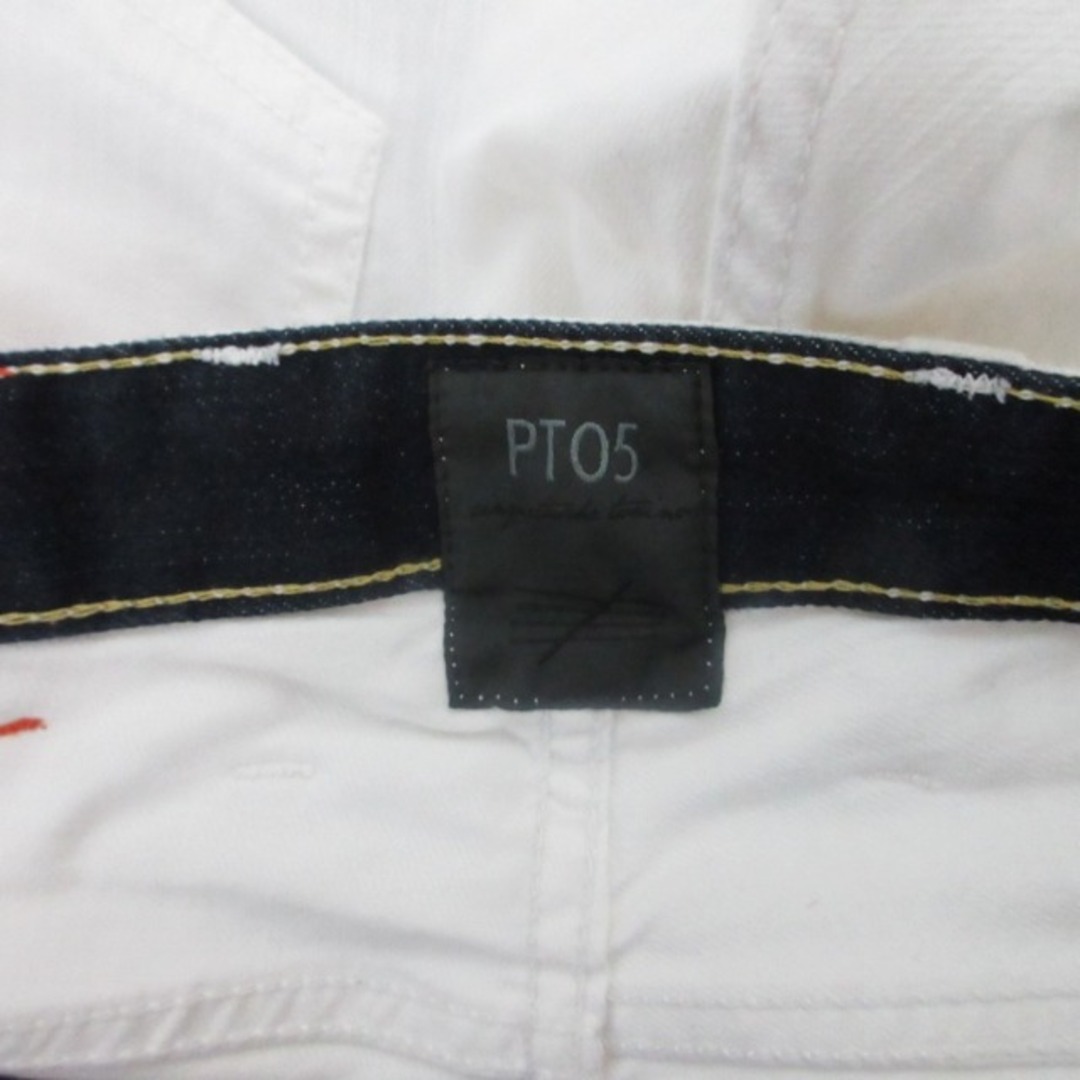 PT05(ピーティーゼロチンクエ)のピーティーゼロチンクエ 近年モデル 美品 デニム ジーンズ 白 29インチ 約S メンズのパンツ(デニム/ジーンズ)の商品写真