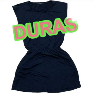 DURAS - DURAS 無地　ブラック　ワンピース