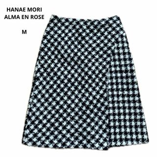 ハナエモリ(HANAE MORI)の美品 HANAE MORI ALMA EN ROSE ハナエモリ スカート 38(ひざ丈スカート)