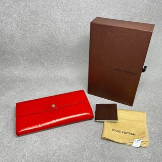 LOUIS VUITTON - ルイ・ヴィトン LOUIS VUITTON ヴェルニ 長財布 レッド