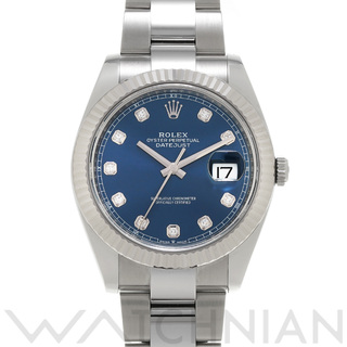 ロレックス(ROLEX)の中古 ロレックス ROLEX 126334G ランダムシリアル ブライトブルー /ダイヤモンド メンズ 腕時計(腕時計(アナログ))