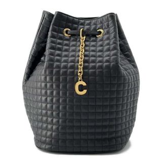 celine - セリーヌ バックパック Cチャーム レザー スモール 188373 CELINE バッグ リュック 黒