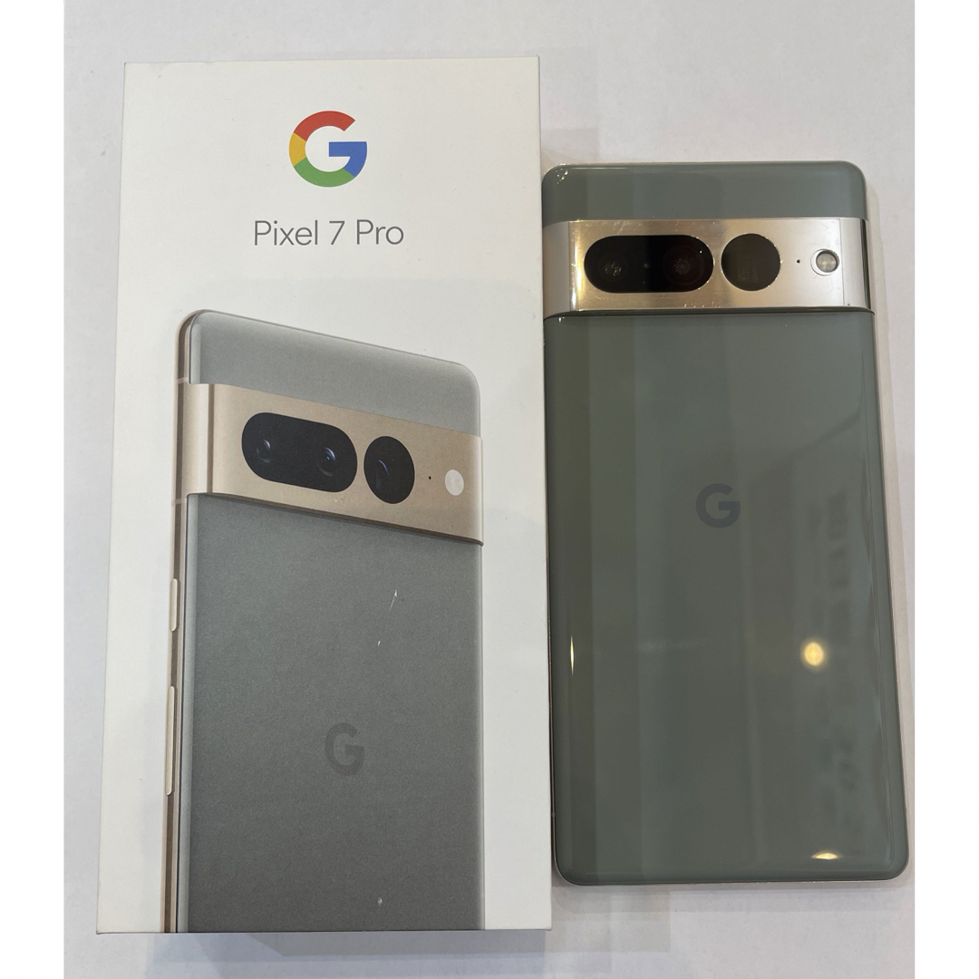 Google Pixel(グーグルピクセル)の【充電コード付】Google Google Pixel 7 Pro ヘイゼル スマホ/家電/カメラのスマートフォン/携帯電話(スマートフォン本体)の商品写真