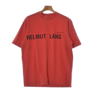 ヘルムートラング(HELMUT LANG)のHELMUT LANG ヘルムートラング Tシャツ・カットソー L 赤 【古着】【中古】(Tシャツ/カットソー(半袖/袖なし))