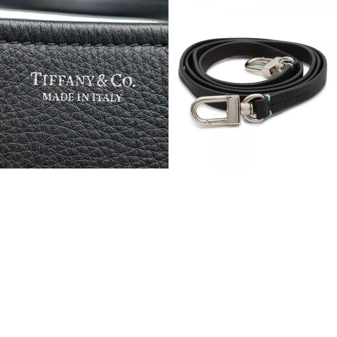 Tiffany & Co.(ティファニー)のティファニー トートバッグ ロゴ レザー Tiffany&Co. 2way ハンド ショルダーバッグ 黒 レディースのバッグ(トートバッグ)の商品写真