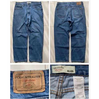 リーバイス(Levi's)の美品 LEVI'S signature relaxed denim W34L30(デニム/ジーンズ)