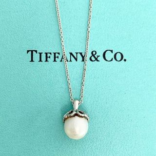 ティファニー(Tiffany & Co.)のTIFFANY&Co. ティファニー パール ハートクラウン ネックレス x28(ネックレス)