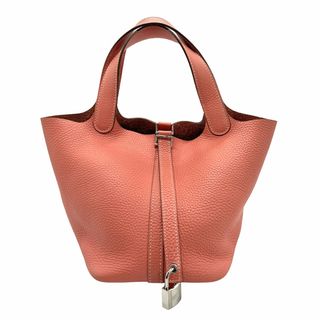 Hermes - エルメス HERMES ハンドバッグ ピコタンロックPM トリヨンクレマンス フラミンゴ レディース 送料無料【中古】 z1051