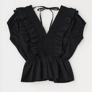 マウジー(moussy)のmoussy SHOULDER FRILL ブラウス(シャツ/ブラウス(半袖/袖なし))