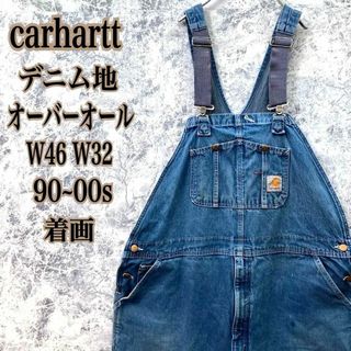 carhartt - カーハート carhartt デニム オーバーオール 90s 00s 極太 希少