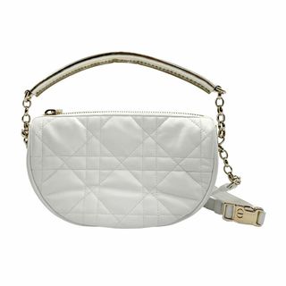 Christian Dior - クリスチャンディオール Christian Dior ショルダーバッグ レザー ホワイト レディース 送料無料【中古】 z1062