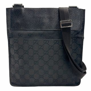 グッチ(Gucci)のグッチ GUCCI ショルダーバッグ GGキャンバス ブラック メンズ 27639 送料無料【中古】 z1129(ショルダーバッグ)