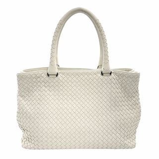 ボッテガヴェネタ(Bottega Veneta)のボッテガヴェネタ BOTTEGAVENETA ハンドバッグ イントレチャート レザー オフホワイト ユニセックス 送料無料【中古】 z1120(ハンドバッグ)