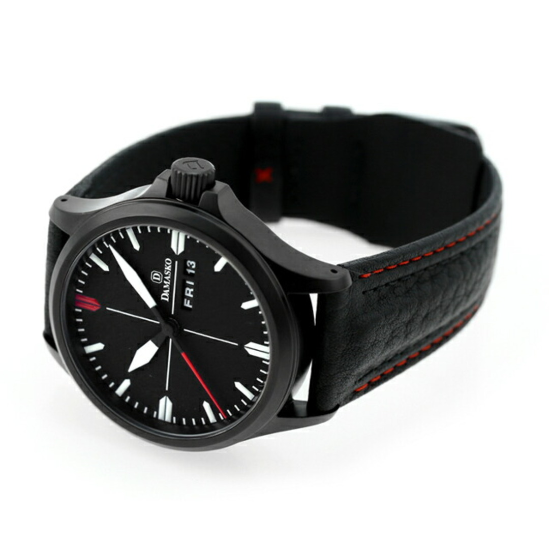 【新品】 DAMASKO 腕時計 メンズ DA34D L クラシック スリーハンド 自動巻き ブラックxブラック アナログ表示 メンズの時計(腕時計(アナログ))の商品写真