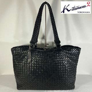 キタムラ(Kitamura)の希少！Kitamura2 馬革 編み込み 大容量 ワンショルダー トートバッグ(ショルダーバッグ)