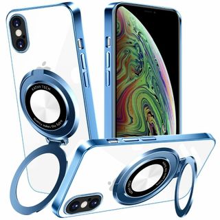 【サイズ:iPhoneX/XS_色:ブルー】iPhone XS 用 ケース iP(その他)