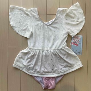 シマムラ(しまむら)の女の子　水着　オールインワン　ピンク　120(水着)