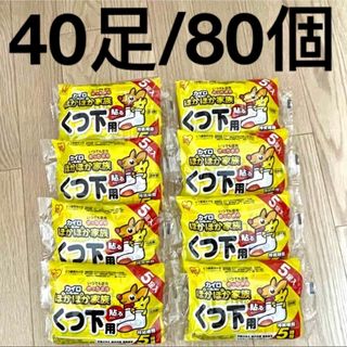 足カイロ(40足/80個) ぽかぽか家族貼るくつ下用 5個入り