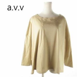 a.v.v 長袖カットソー オーバーサイズ スリット M 220726AO10A