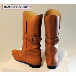 MANOLO BLAHNIK - Manolo Blahnikマノロ・ブラニクライトブーツ37・23.5cm 