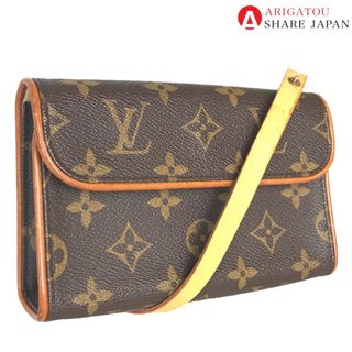 ルイヴィトン(LOUIS VUITTON)のLOUIS VUITTON ルイヴィトン ポシェット・フロランティーヌ クロスボディ ウエストバッグ レディース モノグラムキャンバス ブラウン 斜め掛け 肩掛け 茶色 M51855 中古品【鑑定済】(ボディバッグ/ウエストポーチ)