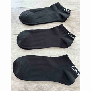 カルバンクライン(Calvin Klein)のカルバンクライン　ソックス　24〜26 3足セット(ソックス)