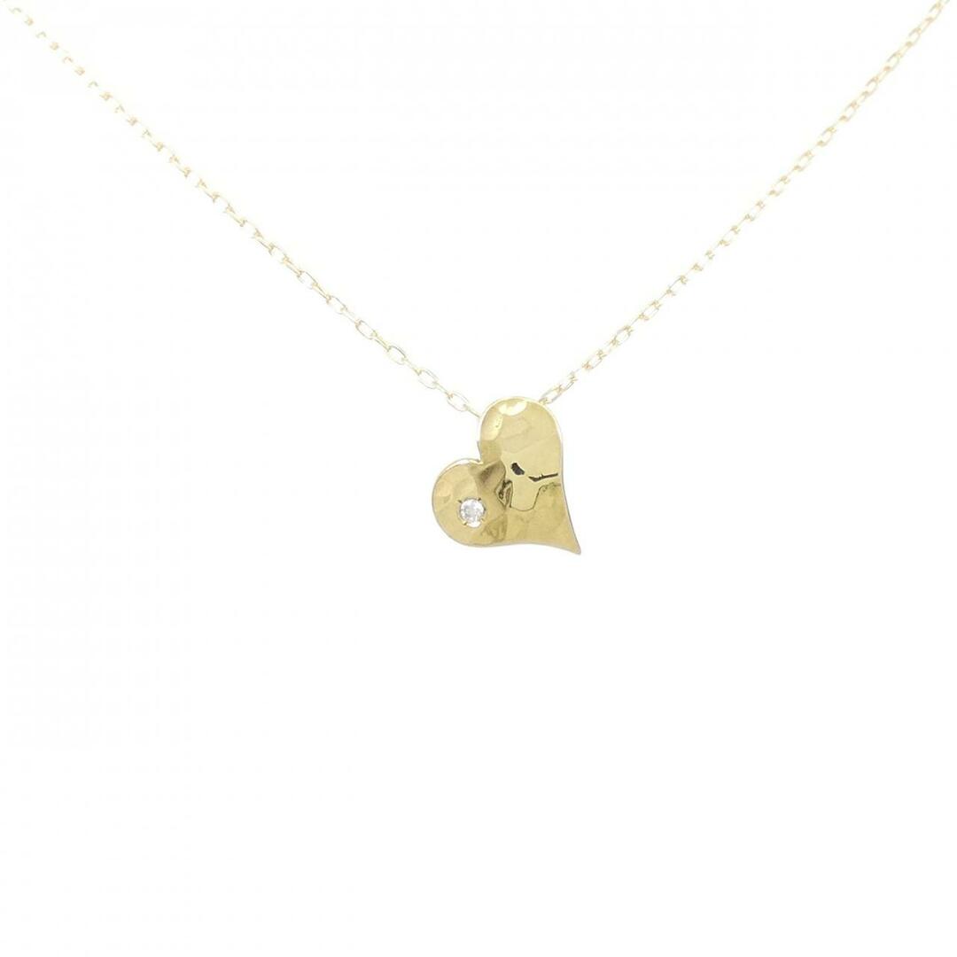K18YG ハート ダイヤモンド ネックレス 0.02CT K18YG ハート ダイヤモンド ネックレス 0.02CT
