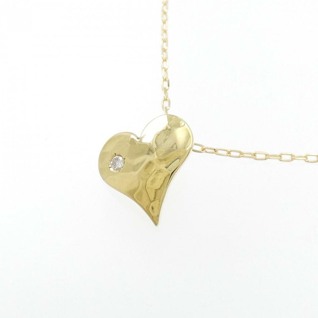 K18YG ハート ダイヤモンド ネックレス 0.02CT K18YG ハート ダイヤモンド ネックレス 0.02CT