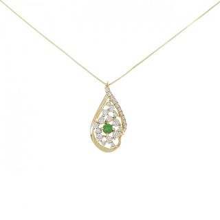 K18YG デマントイドガーネット ネックレス 0.16CT(ネックレス)