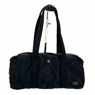 ポーター(PORTER)の2119 美品 PORTER TANKER ダッフルバッグ (L) ブラック(ドラムバッグ)