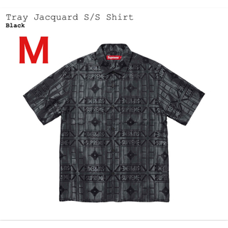 シュプリーム(Supreme)のSupreme Tray Jacquard S/S Shirt M Black(シャツ)