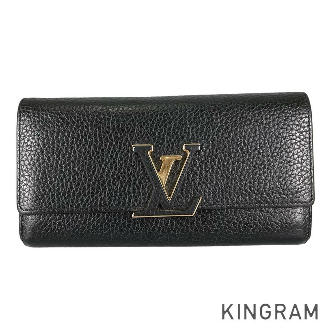 LOUIS VUITTON(ルイヴィトン)のルイ・ヴィトン トリヨン レザー ポルトフォイユ カプシーヌ M61248 長財布 かぶせ蓋 レディースのファッション小物(財布)の商品写真