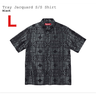 シュプリーム(Supreme)のSupreme Tray Jacquard S/S Shirt Black L(シャツ)