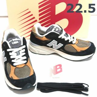 ニューバランス(New Balance)の22.5 新品 USA製 ニューバランス M990 BB3 V3 スニーカー 黒(スニーカー)