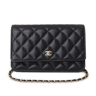 シャネル(CHANEL)のシャネル マトラッセ ココマーク クラシック チェーンウォレット 長財布 ラムスキン レザー ブラック 黒 ゴールド金具 AP0250 箱付 CHANEL（新品・未使用品）(ショルダーバッグ)