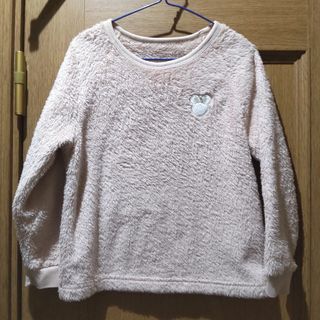 ディズニー(Disney)のミニーマークのふわふわトップス　サイズ110-125　(518)(Tシャツ/カットソー)