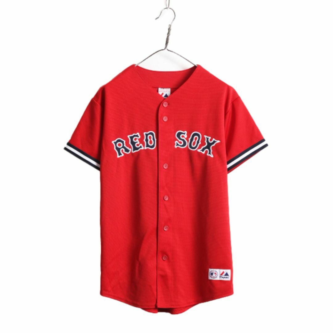 公式通販サイトセール MLB シャツ ベースボール レッドソックス Majestic オフィシャル ユニフォームシャツ